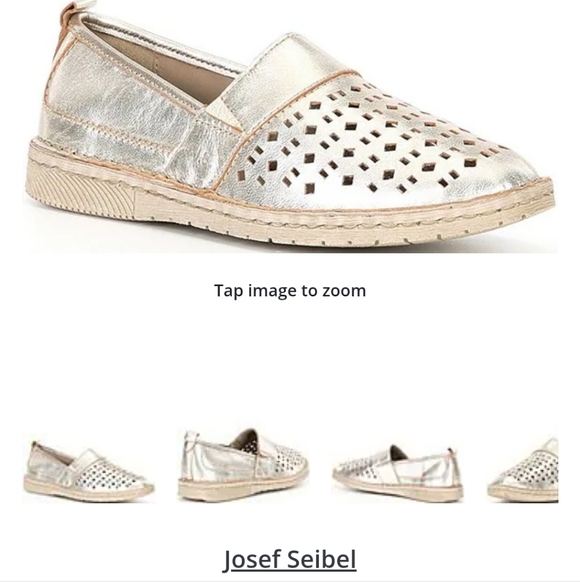Josef Seibel Sofie 27 Platnium Slip-On Loafers Sz 40 - Picture 1 of 10